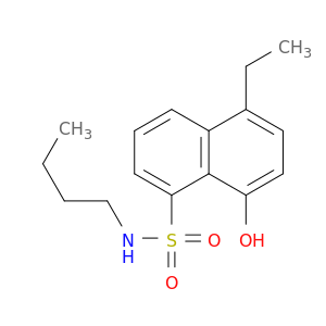 正丁基-5-乙基-8-羟基-1-萘磺酰胺