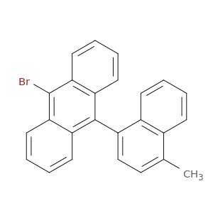 Anthracene, 9-bromo-10-(4-methyl-1-naphthalenyl)-