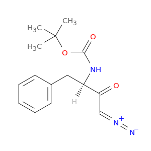 Carbamic acid,N-[(1R)-3-diazo-2-oxo-1-(phenylmethyl)propyl]-, 1,1-dimethylethyl ester