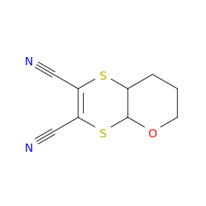 6H-1,4-Dithiino[2,3-b]pyran-2,3-dicarbonitrile, 4a,7,8,8a-tetrahydro-