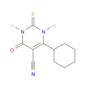 4-CYCLOHEXYL-2-MERCAPTO-6-OXO-1,6-DIHYDROPYRIMIDINE-5-CARBONITRILE