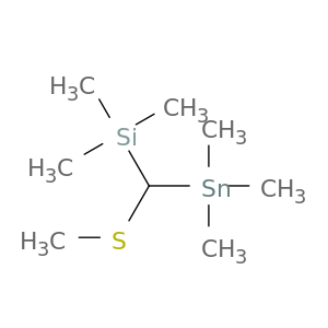 Silane, trimethyl[(methylthio)(trimethylstannyl)methyl]-
