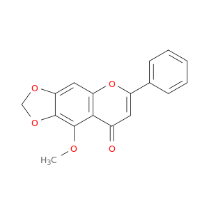 8H-1,3-Dioxolo[4,5-g][1]benzopyran-8-one, 9-methoxy-6-phenyl-