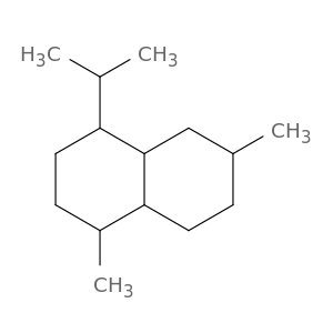 Naphthalene, decahydro-1,6-dimethyl-4-(1-methylethyl)-