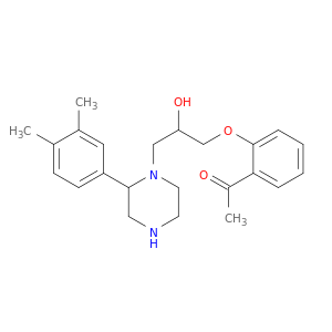 2'-(2-HYDROXY-3-(3,4-XYLYL-(PIPERAZIN-1-YL))PROPOXY)ACETOPHENONE