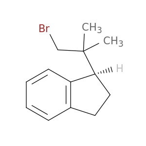 1H-Indene, 1-(2-bromo-1,1-dimethylethyl)-2,3-dihydro-, (S)-