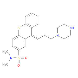 9H-Thioxanthene-2-sulfonamide,N,N-dimethyl-9-[3-(1-piperazinyl)propylidene]-, (E)- (9CI)