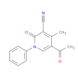 3-Pyridinecarbonitrile, 5-acetyl-1,2-dihydro-4-methyl-2-oxo-1-phenyl-