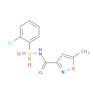 3-Isoxazolecarboxamide, N-[(2-chlorophenyl)sulfonyl]-5-methyl-
