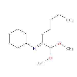 Cyclohexanamine, N-[1-(dimethoxymethyl)hexylidene]-, (Z)-