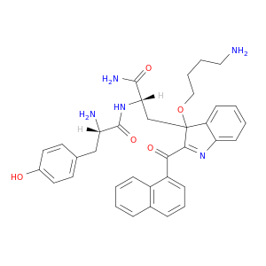 L-Tryptophanamide, L-tyrosyl-3-(4-aminobutoxy)-2-naphthalenecarbonyl-
