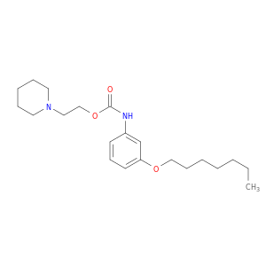 Carbamic acid, [3-(heptyloxy)phenyl]-, 2-(1-piperidinyl)ethyl ester