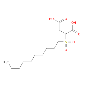 Butanedioic acid, (decylsulfonyl)-