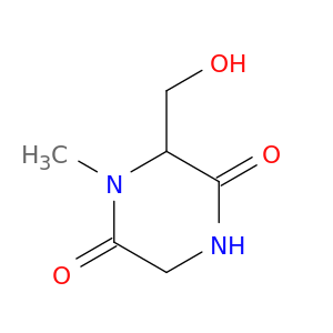 2,5-Piperazinedione,6-(hydroxymethyl)-1-methyl-
