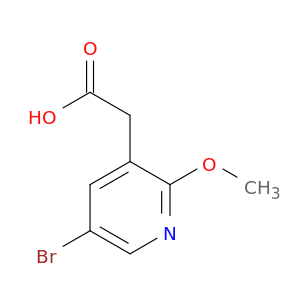 2-(5-Bromo-2-methoxypyridin-3-yl)acetic Acid
