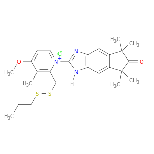Pyridinium,4-methoxy-3-methyl-2-[(propyldithio)methyl]-1-(1,5,6,7-tetrahydro-5,5,7,7-tetramethyl-6-oxoindeno[5,6-d]imidazol-2-yl)-,chloride (1:1)