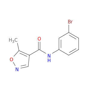 4-Isoxazolecarboxamide, N-(3-bromophenyl)-5-methyl-