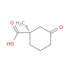 Cyclohexanecarboxylicacid, 1-methyl-3-oxo-, (1R)-