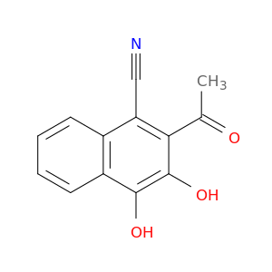 1-Naphthalenecarbonitrile, 2-acetyl-3,4-dihydroxy-