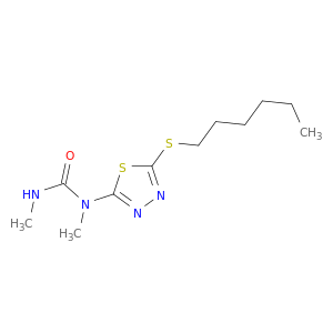 N-[5-(己酮)-1,3,4-噻唑-2-基]-N,N'-二甲基脲