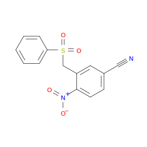 Benzonitrile, 4-nitro-3-[(phenylsulfonyl)methyl]-