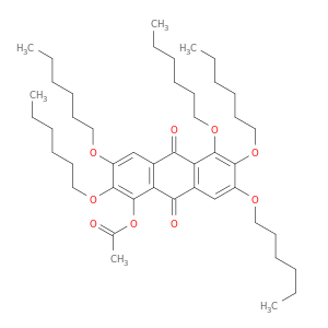9,10-Anthracenedione, 1-(acetyloxy)-2,3,5,6,7-pentakis(hexyloxy)-