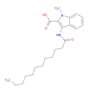 1H-Indole-2-carboxylic acid, 1-methyl-3-[(1-oxododecyl)amino]-