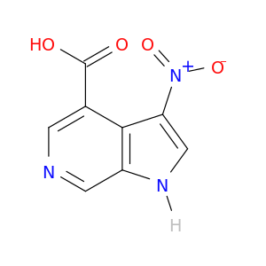 3-硝基-1H-吡咯烷[2,3-C]吡啶-4-羧酸