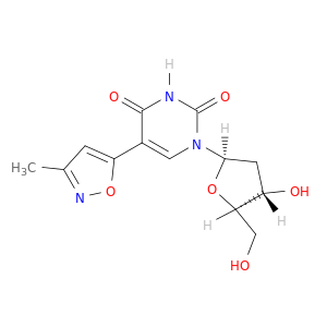 1-((2R,4S,5R)-4-HYDROXY-5-HYDROXYMETHYL-TETRAHYDRO-FURAN-2-YL)-5-(3-METHYL-ISOXAZOL-5-YL)-1H-PYRIMIDINE-2,4-DIONE