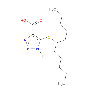 1H-1,2,3-Triazole-4-carboxylic acid, 5-[(1-pentylhexyl)thio]-