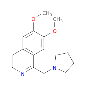 Isoquinoline, 3,4-dihydro-6,7-dimethoxy-1-(1-pyrrolidinylmethyl)-