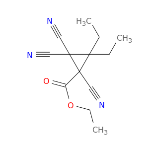 Cyclopropanecarboxylicacid, 1,2,2-tricyano-3,3-diethyl-, ethyl ester
