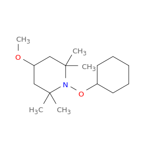 Piperidine, 1-(cyclohexyloxy)-4-methoxy-2,2,6,6-tetramethyl-