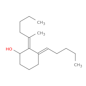 Cyclohexanol, 2-(1-methylpentylidene)-3-pentylidene-, (2Z,3E)-