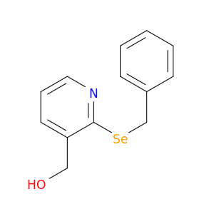 3-Pyridinemethanol, 2-[(phenylmethyl)seleno]-