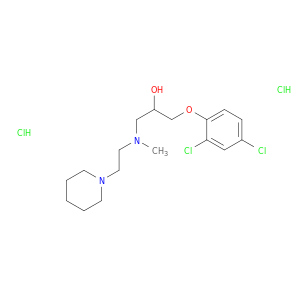 2-Propanol,1-(2,4-dichlorophenoxy)-3-[methyl[2-(1-piperidinyl)ethyl]amino]-, hydrochloride(1:2)