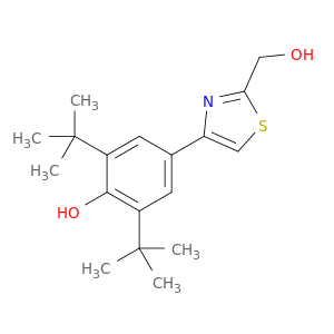 2-Thiazolemethanol, 4-[3,5-bis(1,1-dimethylethyl)-4-hydroxyphenyl]-