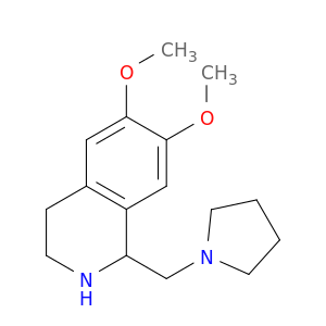 Isoquinoline, 1,2,3,4-tetrahydro-6,7-dimethoxy-1-(1-pyrrolidinylmethyl)-
