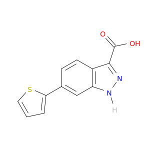 6-噻吩-2-基-1H-吲唑-3-甲酸