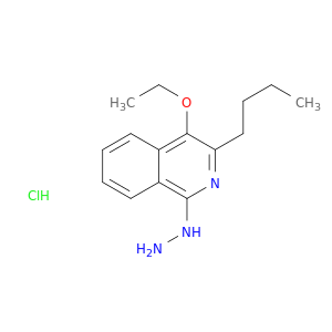 Isoquinoline, 3-butyl-4-ethoxy-1-hydrazinyl-, hydrochloride(1:1)