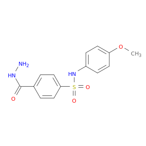 Benzoic acid, 4-[[(4-methoxyphenyl)amino]sulfonyl]-, hydrazide