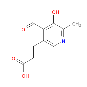 3-Pyridinepropanoicacid, 4-formyl-5-hydroxy-6-methyl-