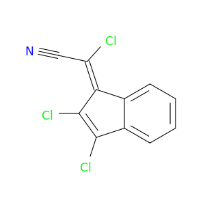 Acetonitrile, chloro(2,3-dichloro-1H-inden-1-ylidene)-, (2E)-