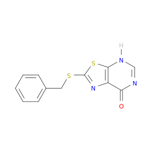 Thiazolo[5,4-d]pyrimidin-7(4H)-one, 2-[(phenylmethyl)thio]-