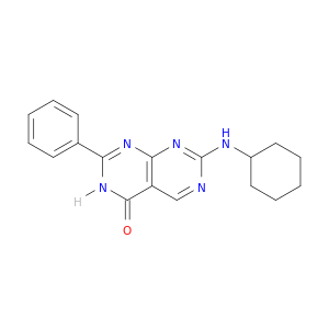 Pyrimido[4,5-d]pyrimidin-4(3H)-one, 7-(cyclohexylamino)-2-phenyl-