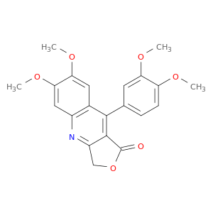 Furo[3,4-b]quinolin-1(3H)-one, 9-(3,4-dimethoxyphenyl)-6,7-dimethoxy-