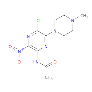 Acetamide, N-[5-chloro-6-(4-methyl-1-piperazinyl)-3-nitropyrazinyl]-