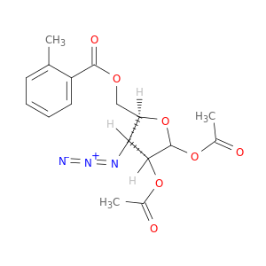 1,2-二-O-乙酰基-3-叠氮基-3-脱氧-5-O-(对甲苯酰基)-D-呋喃核糖
