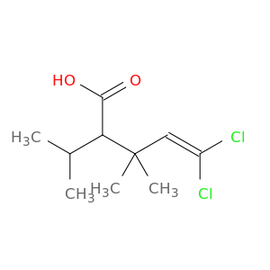 4-Pentenoic acid, 5,5-dichloro-3,3-dimethyl-2-(1-methylethyl)-