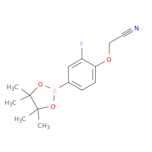 2-(2-氟-4-(4,4,5,5-四甲基-1,3,2-二氧硼杂环戊烷-2-基)苯氧基)乙腈